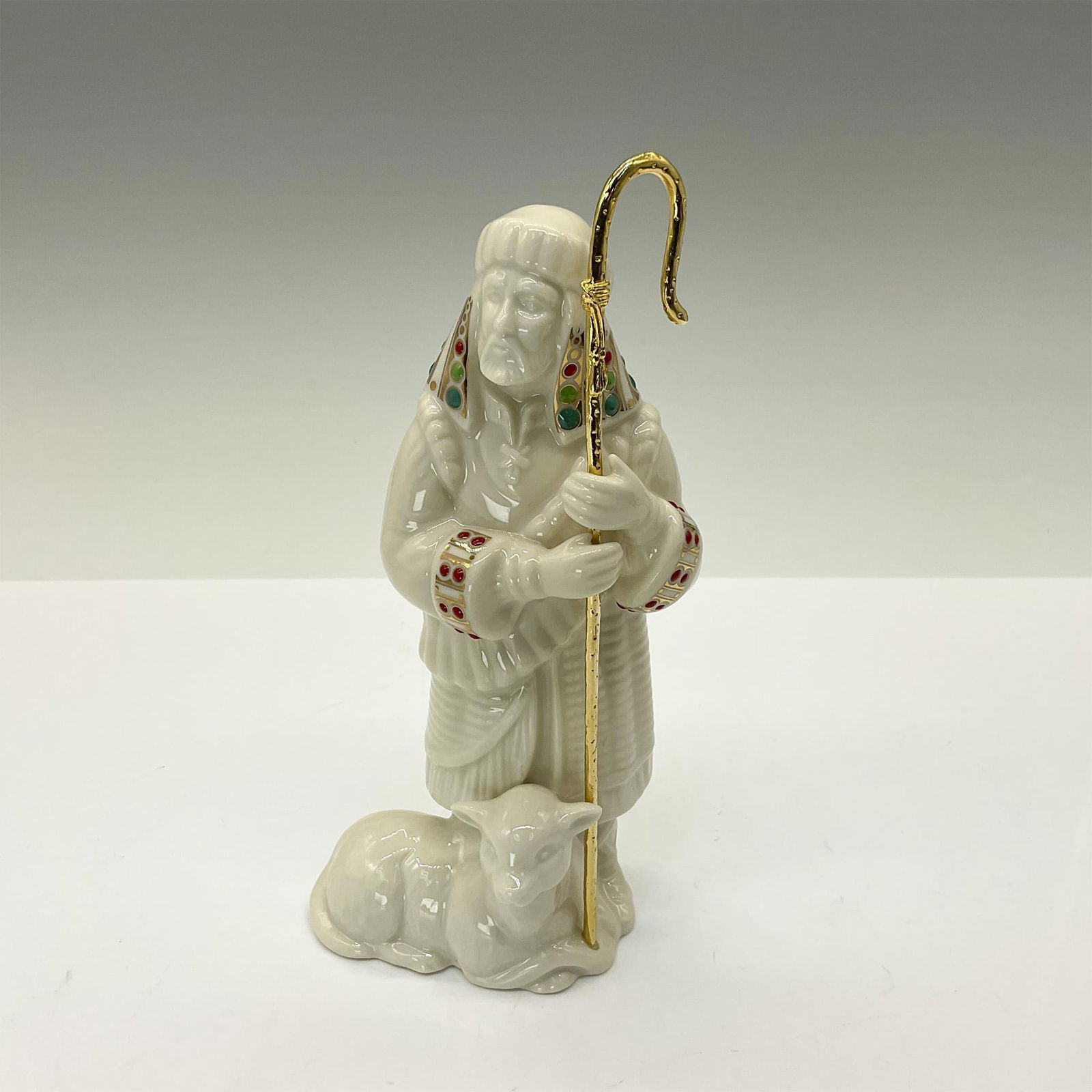 Lenox China Jewels Nativity Figurine Shepherd with Staff (1 of 4)
