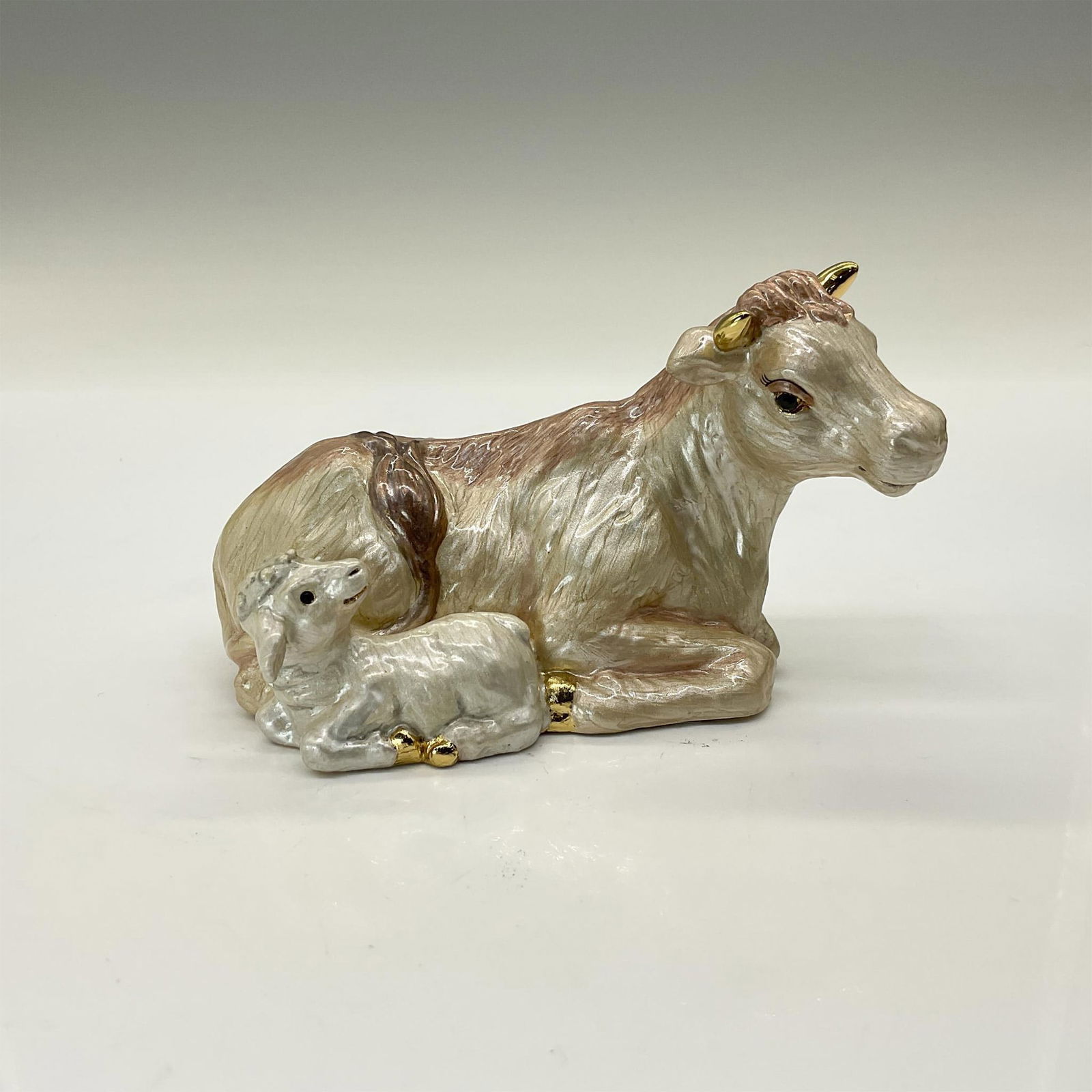 Fitz & Floyd Treasures Collection Nativity Figurine, Ox/Lamb (1 of 4)
