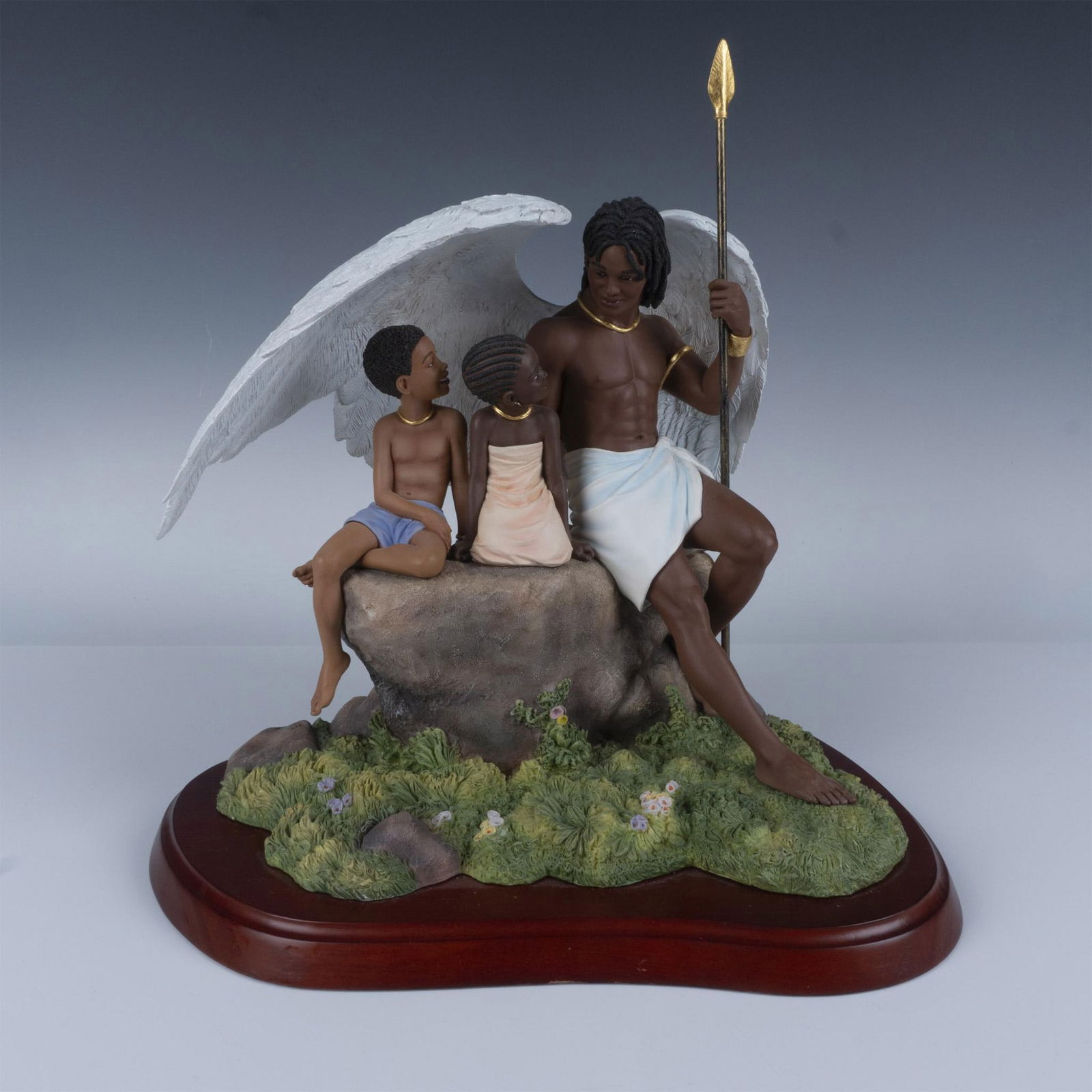 Thomas Blackshear Ebony Visions Figurine, Under His Wing (1 of 5)