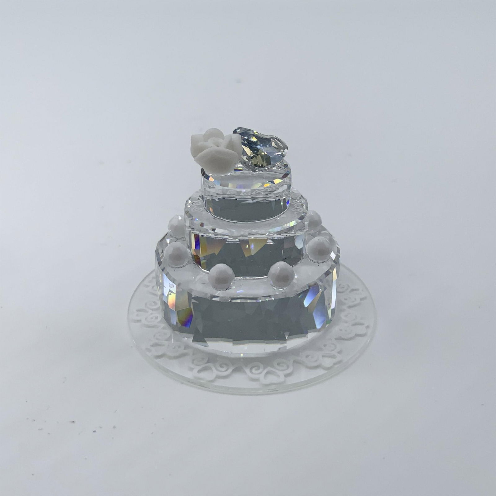 Swarovski Crystal Figurine, Wedding Cake (1 of 4)