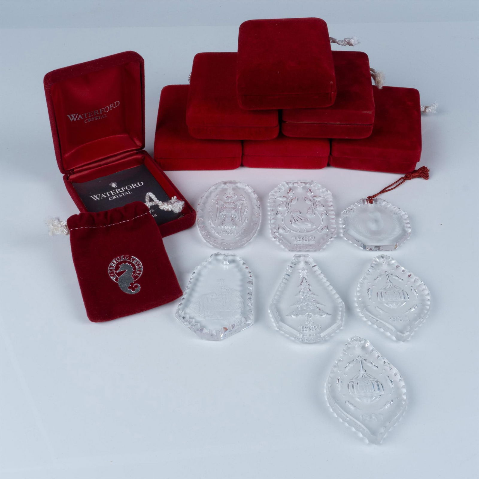 7pc Waterford Crystal Ornaments, Christmas Collection (1 of 5)