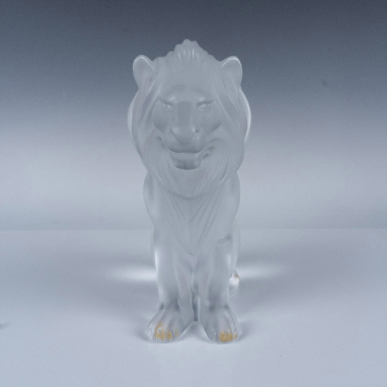 Lalique Crystal Figurine, Lion Bamara (1 of 7)