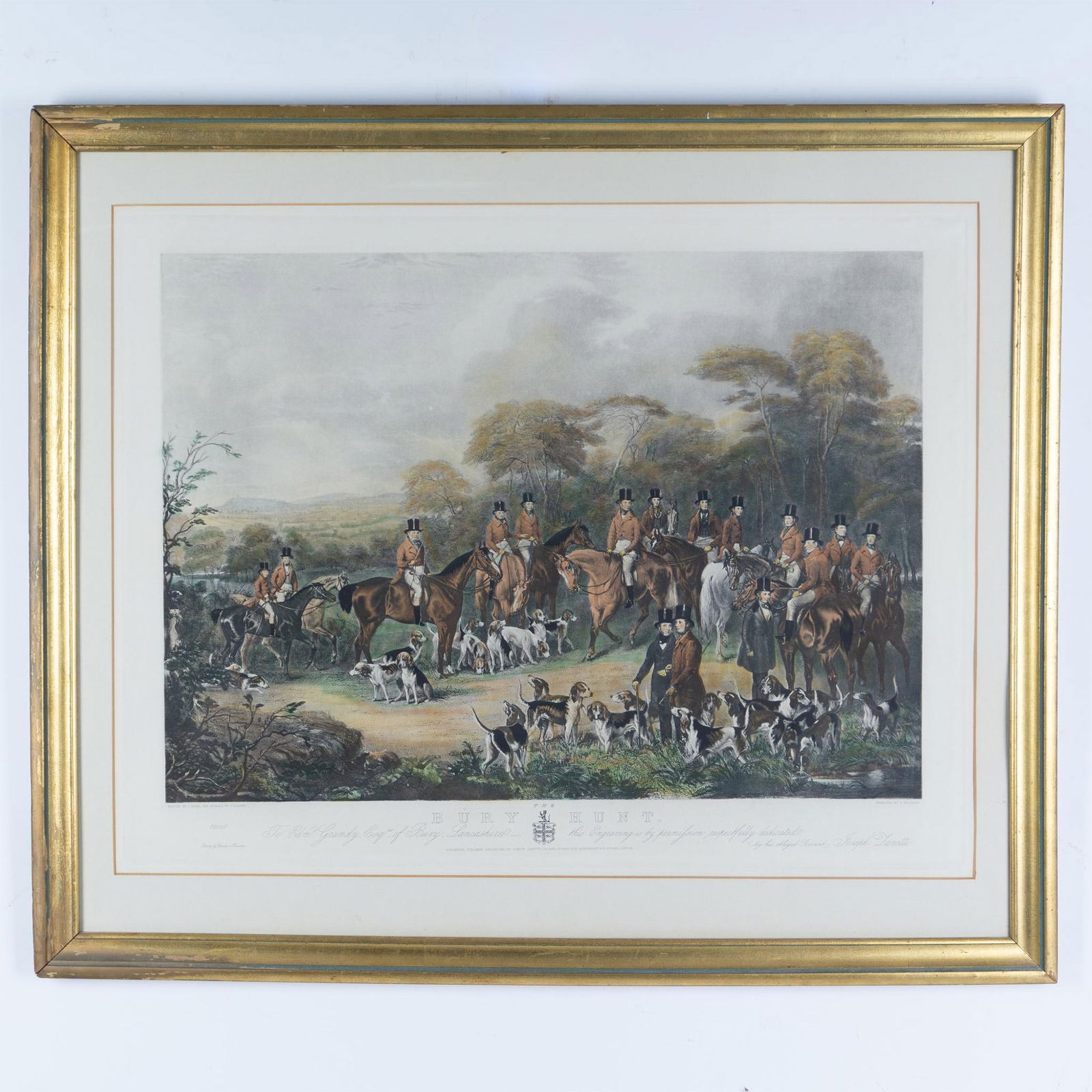 Charles Agar, Antique Large Hand-Painted Engraving on Paper (1 of 6)