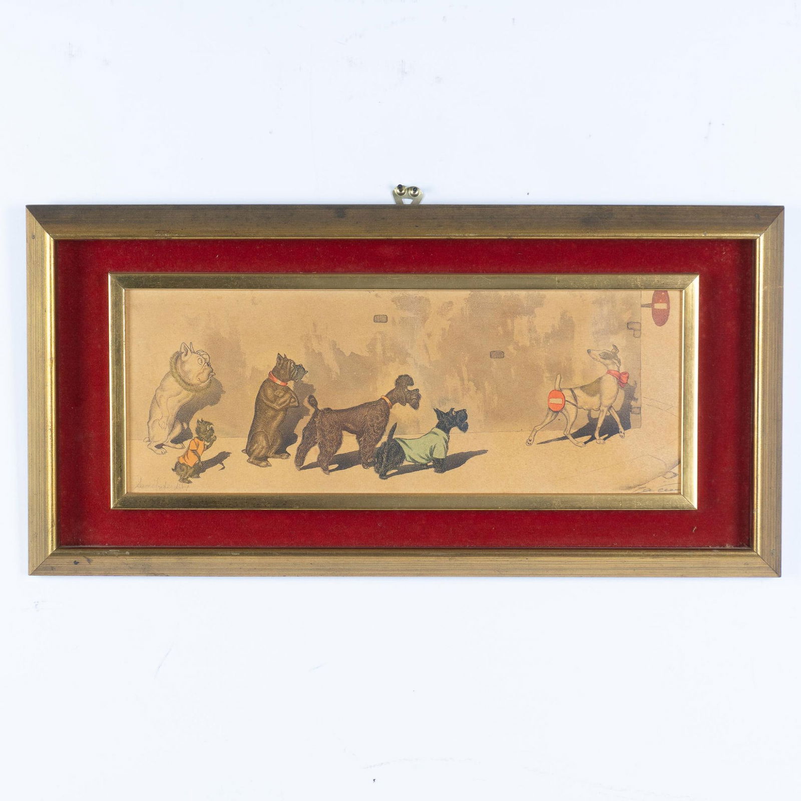 Boris O Klein, Original Hand-Colored Etching on Paper Signed (1 of 7)