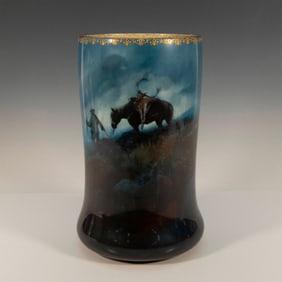 Royal Doulton Titanian Harry Tittensor Vase, Huntsman