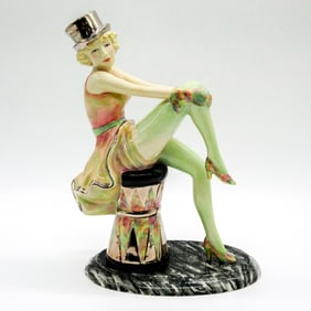 Kevin Francis Ceramic Art Deco Figurine, Marlene Dietrich
