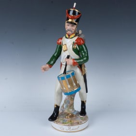 Porcelaine de Paris Soldier Figurine, Le Reveil