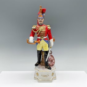 Porcelain European Military Figurine