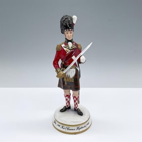Michael Sutty Fine China Figurine, Cameron Highlander 1815