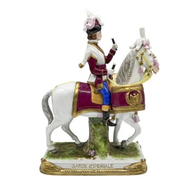 Scheibe-Alsbach Porcelain Military Figurine, Garde Imperiale