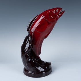 Royal Doulton Flambe Animal Salmon Leaping
