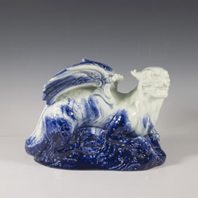 Royal Doulton Flambe Colorway Figurine, Dragon 2085