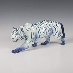 Royal Doulton Flambe Colorway Figurine, Tiger Stalking