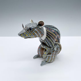 David Burnham Smith Stunning Unique Figurine, The Rat in Spectacles