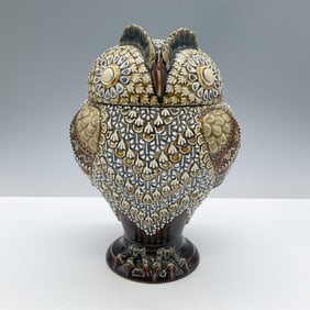 Doulton Lambeth Stoneware Covered Tobacco Jar