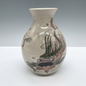 Cobridge Stoneware Grotesque Aquatic Vase