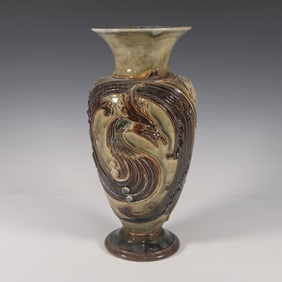 Doulton Lambeth Francis C. Pope Stoneware Vase