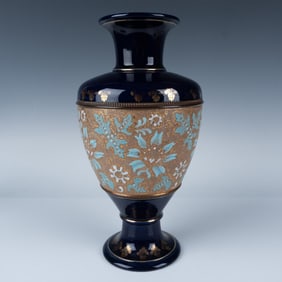 Royal Doulton Slater Patent Tapestry Stoneware Vase