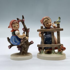 2pc Goebel Hummel Figures, Signs of Spring & Apple Tree Girl