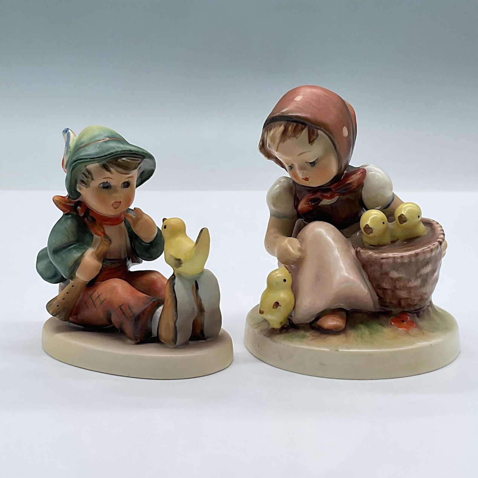 2pc Goebel Hummel Figures, Singing Lesson & Chick Girl (1 of 3)
