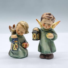 2pc Goebel Hummel Porcelain Angel Figurines