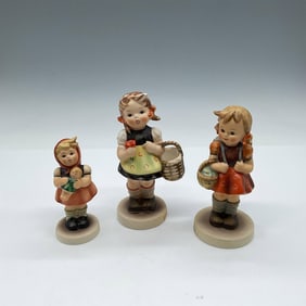 3pc Goebel Hummel Figurines, Young Girls