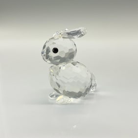 Swarovski Silver Crystal Figurine, Rabbit Sitting