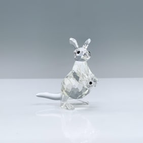 Swarovski Crystal Figurine, Mother Kangaroo with Baby