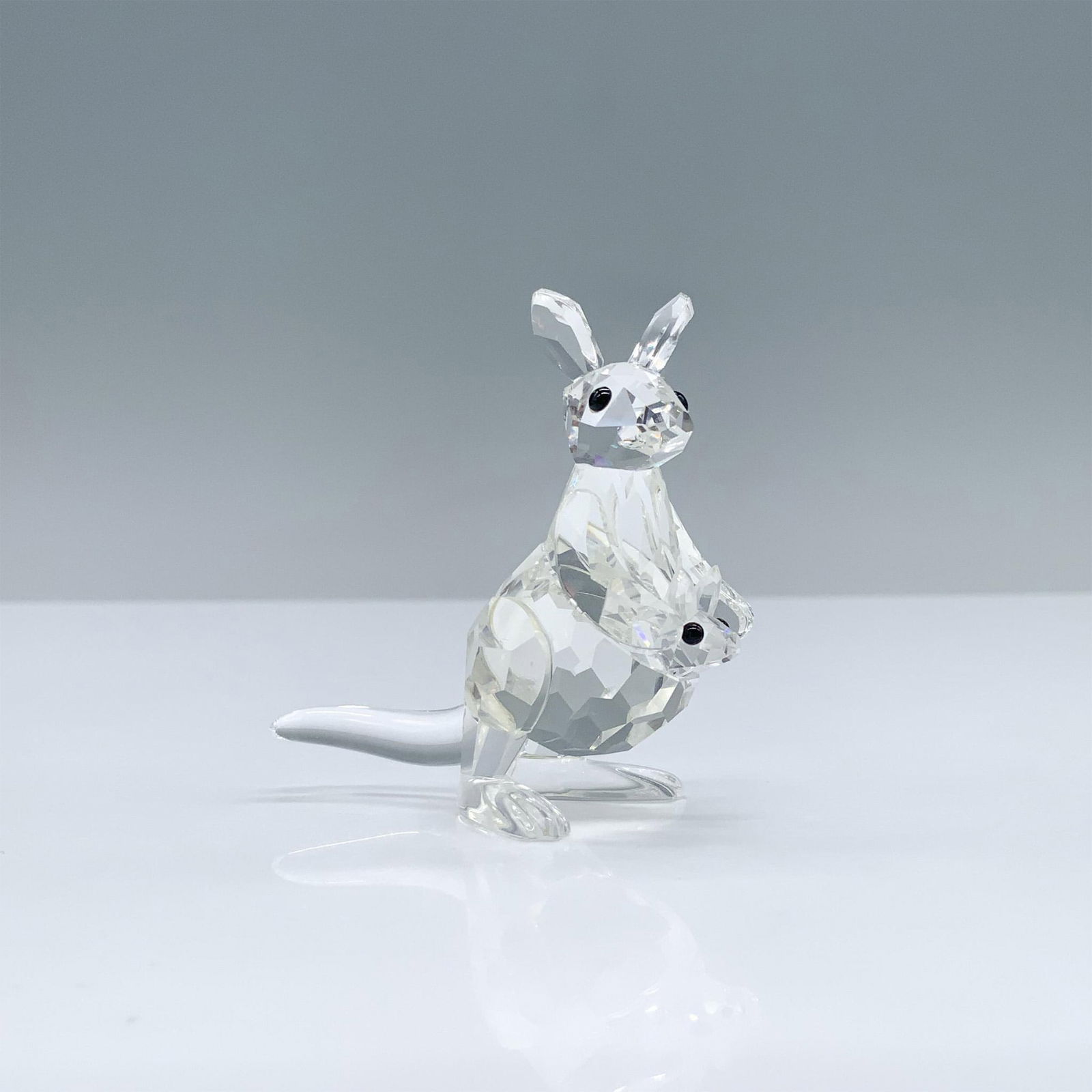 Swarovski Crystal Figurine, Mother Kangaroo with Baby (1 of 3)
