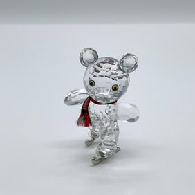 Swarovski Crystal Figurine, Bear - Skates