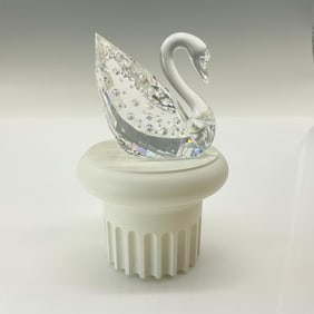 Swarovski Crystal Figurine, Centenary Swan & Pedestal 187407
