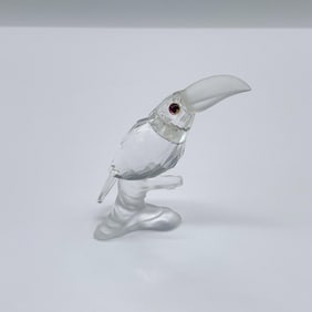 Swarovski Crystal Figurine, Toucan On Branch