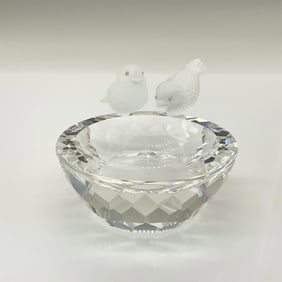 Swarovski Silver Crystal Figurine, Bird Bath 7460