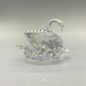 Swarovski Silver Crystal Figurine, Large Swan