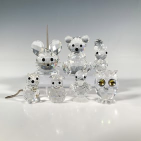 7pc Swarovski Crystal Animal Figurines