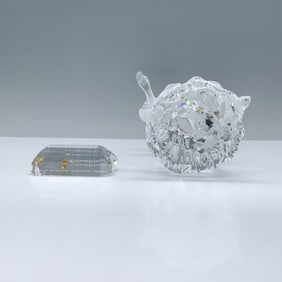 2pc Swarovski CS Figurine, 2000 Columbine & Plaque