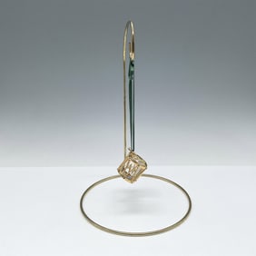 Swarovski Crystal Christmas Memories, Gold Drum Ornament