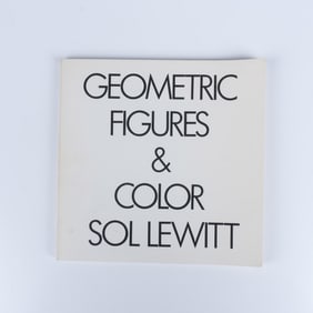 1st Edition Sol LeWitt Book, Geometric Figures & Color
