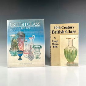 2pc Assorted Nonfiction Books on British Glass