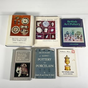 6 Assorted Non Fiction Books on British Pottery