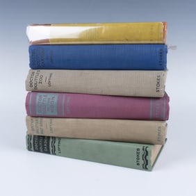 6pc Vintage Hugh Lofting Dr Dolittle Book Set