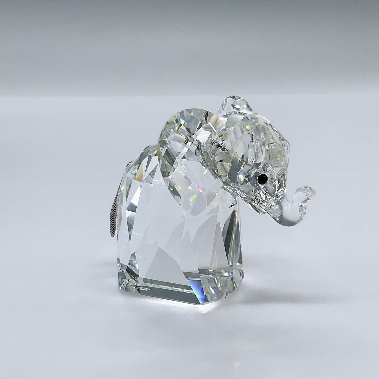 Swarovski Crystal Figurine, Elephant with Metal Tail (1 of 4)