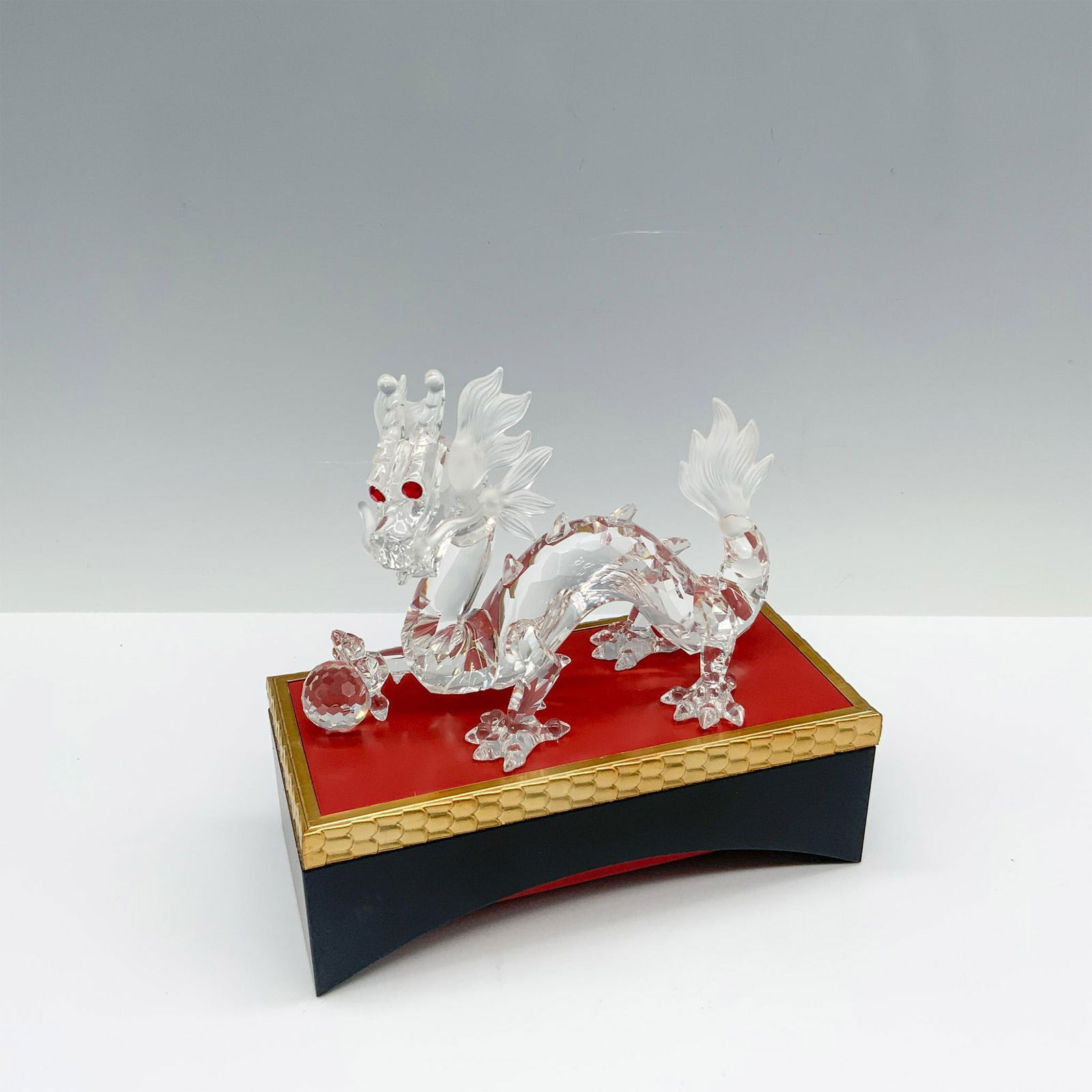 2pc Swarovski Crystal Figurine, 1997 Dragon & Base (1 of 4)