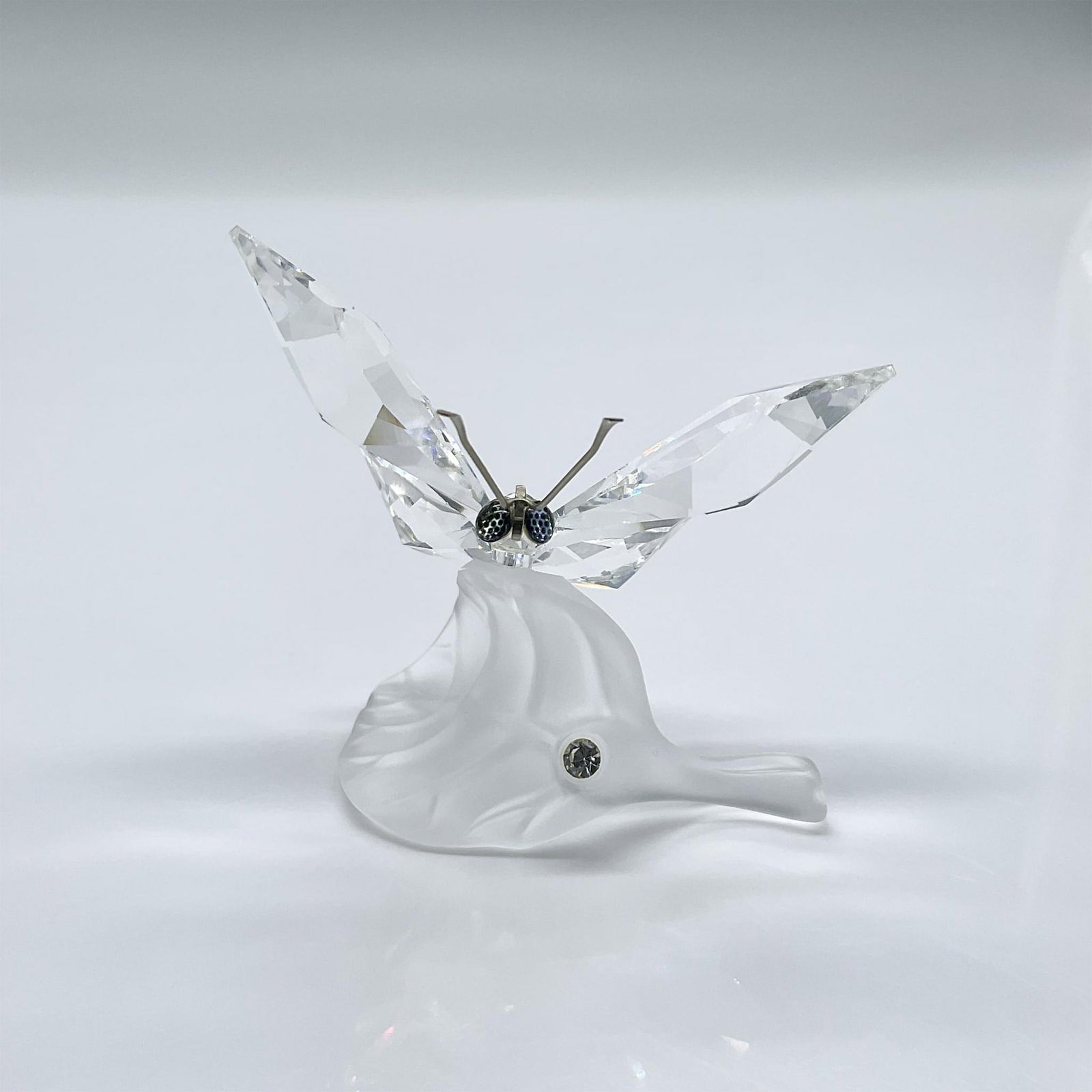 Swarovski Crystal Figurine, Butterfly On Leaf (1 of 4)