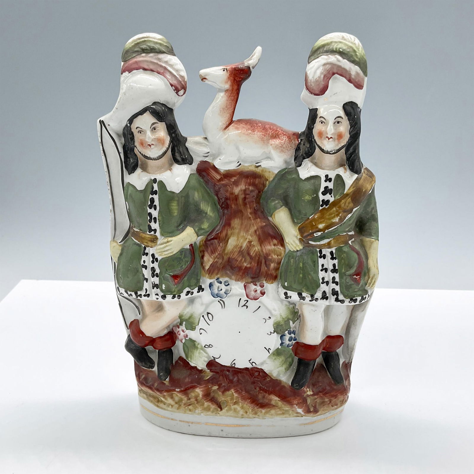 Antique Staffordshire Ceramic Figurine Group with Deer (1 of 3)