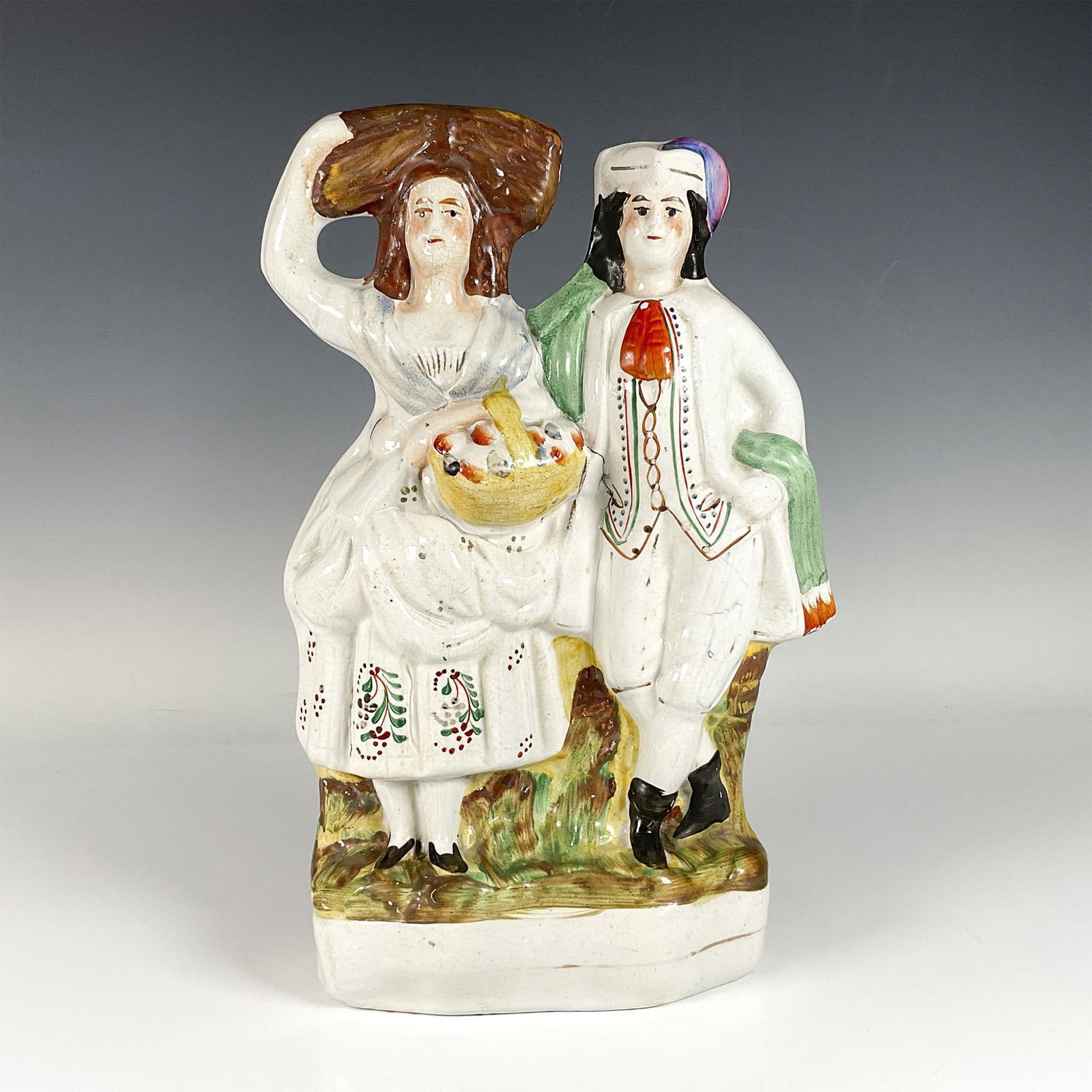 Antique Staffordshire Pottery Figurine (1 of 5)