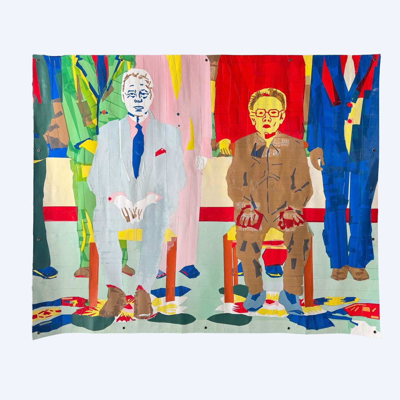 Kuhl & Leyton, Extra-Large Original Mixed Media on Paper, Signed (1 of 8)