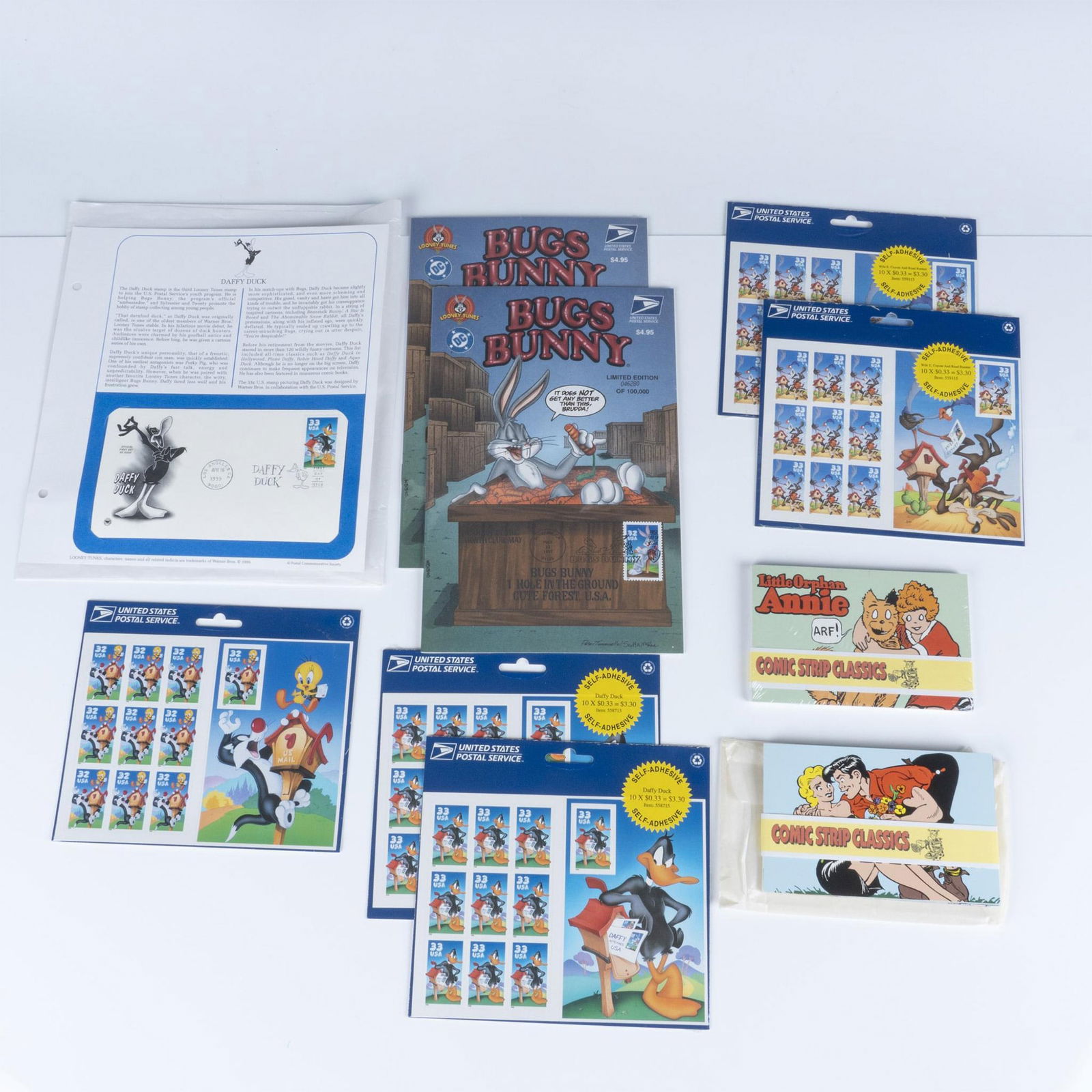10pc USPS Cartoon and Comic Postal Stamps and Cards (1 of 7)