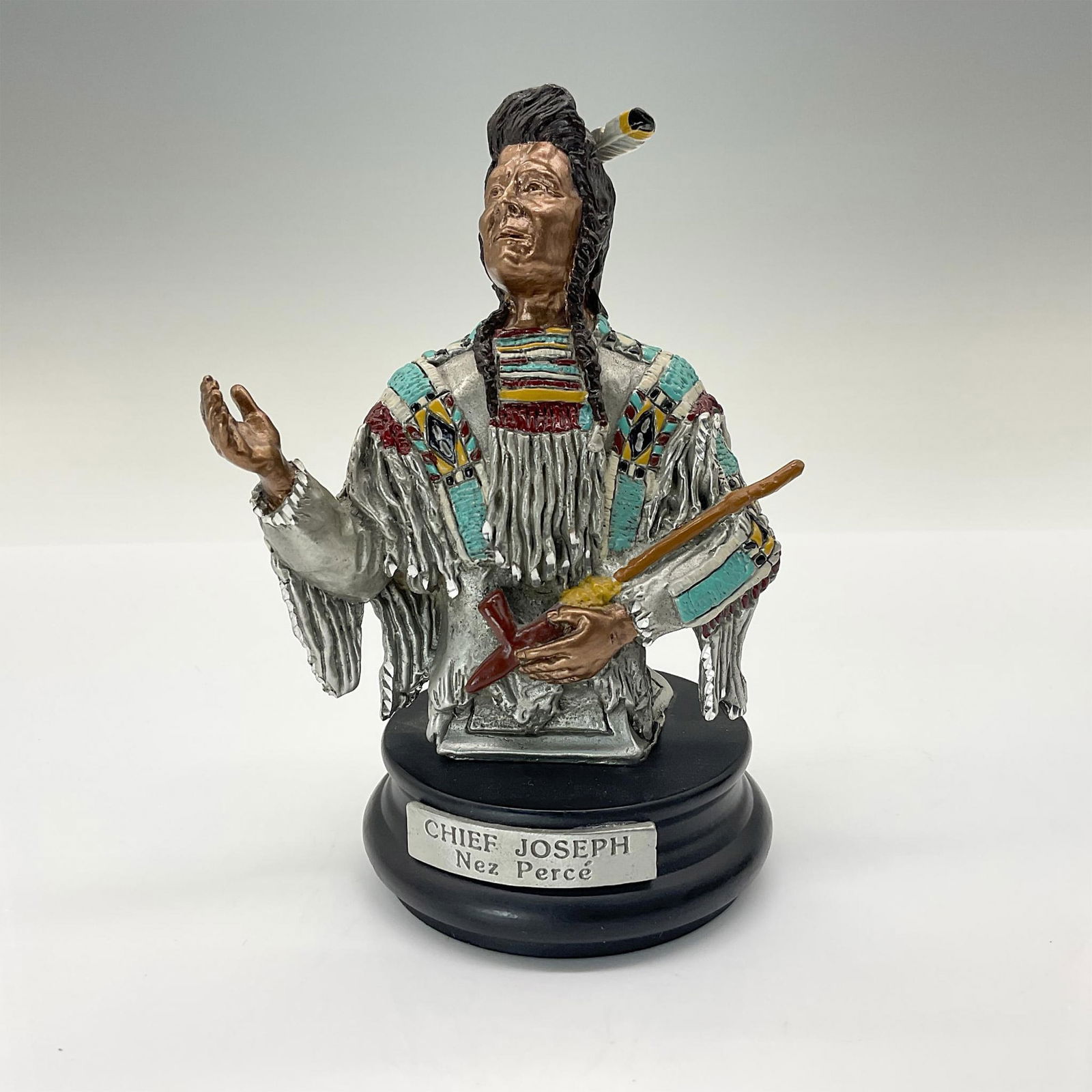 Masterworks Fine Pewter Bust Chief Joseph by P. Sedlow (1 of 4)