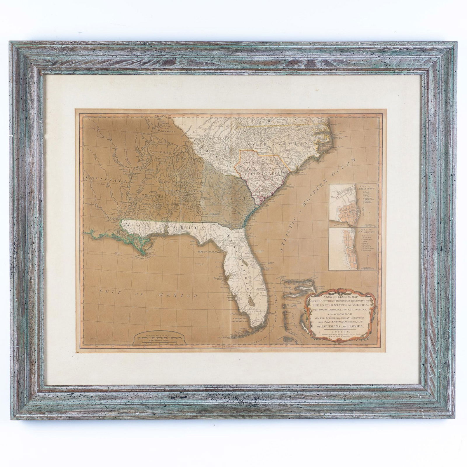 Antique Laurie & Whittle Engraved Hand-Colored Florida Map (1 of 8)